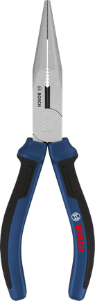 Bosch long-nose pliers 180 mm with multi-component handles.