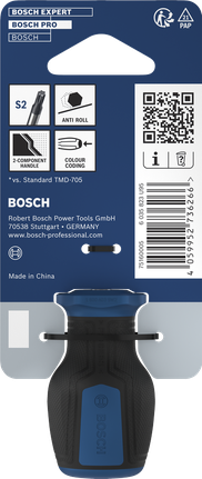 Bosch PRO Stubby Screwdriver TX25 with anti-roll handle.