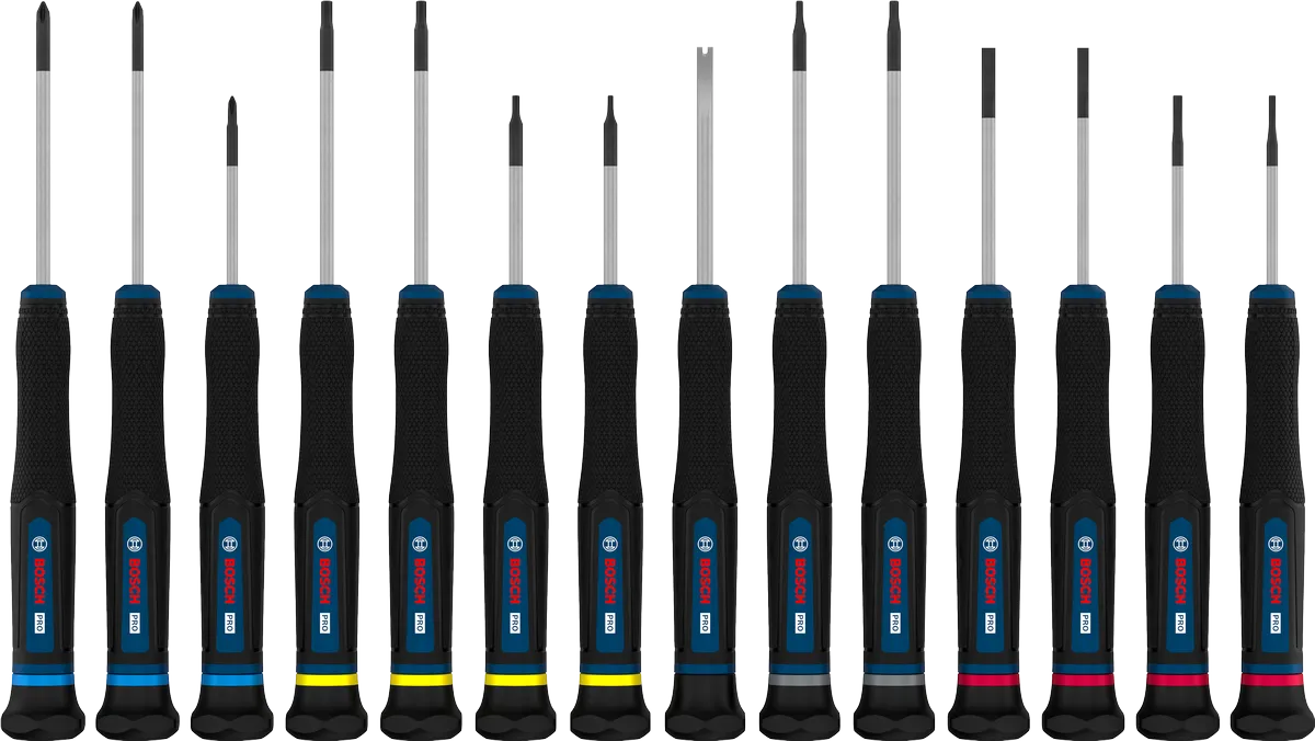 PRO Precision Screwdriver PH/SL/TX/TH/H Set, 14 pcs