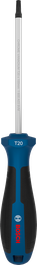 Bosch TX20 x 100 mm screwdriver with ergonomic handle.