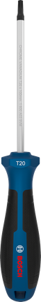 Bosch TX20 x 100 mm screwdriver with ergonomic handle.