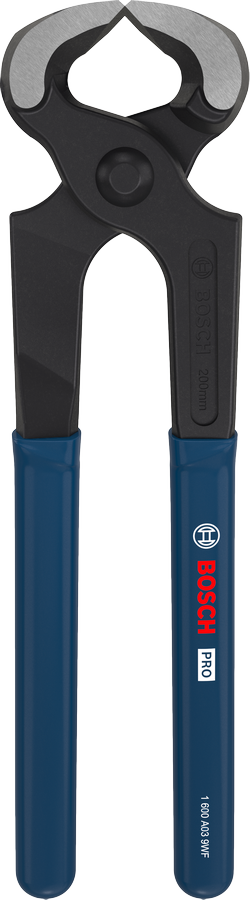 Bosch PRO Carpenters Pincers 200 mm with dipped handles.
