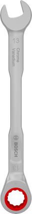 Bosch Ratchet Combination Wrench 13 mm chrome vanadium.