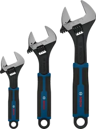 Bosch adjustable wrench set 150, 200, 250 mm.