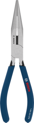 Bosch long-nose pliers with non-slip handles.