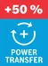 Increased power transfer.
