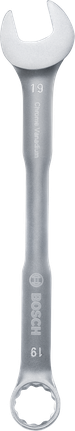 Bosch combination wrench 19 mm chrome vanadium.