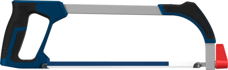 Bosch hacksaw 300 mm with bi-metal blade and ergonomic grip.