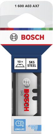 Bosch trapezoid blade 10-pack SK5 steel long life.