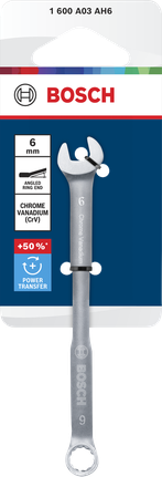 Bosch combination wrench 6 mm chrome vanadium.