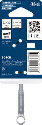 Bosch combination wrench 8 mm chrome vanadium.