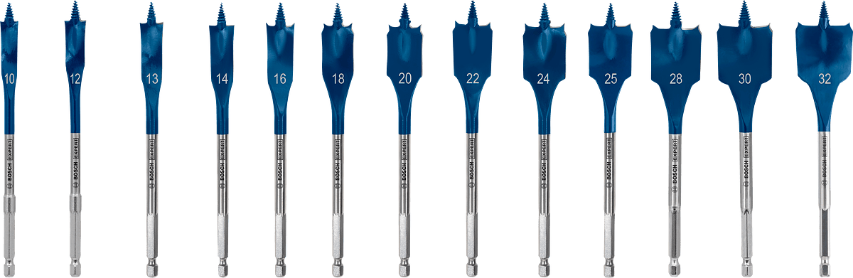 EXPERT Self Cut Speed Spade Drill Bit Set