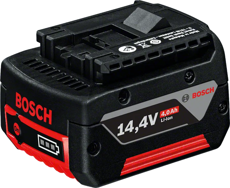 Paquete de batería Bosch GBA 14,4 V 4,0 Ah para herramientas inalámbricas.