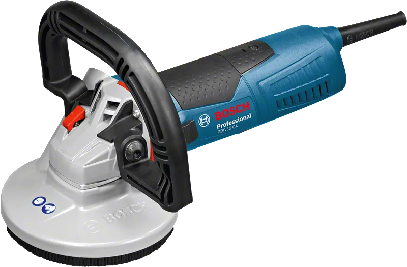 Amoladora de hormigón Bosch GBR 15 CA con motor de 1500W.