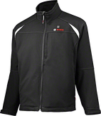 Chaqueta de trabajo calefactable Bosch , color negro con detalles en blanco.