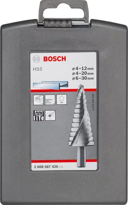 Comprar BOSCH 2608597520 Broca escalonada HSS con vástago de 3 planos para  metal