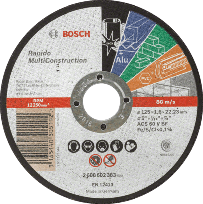 limpiar si puedes Encantada de conocerte Disco de corte Multi Construction, Rapido - Bosch Professional