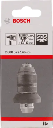 Portabrocas Bosch SDS de 1,5 a 13 mm.
