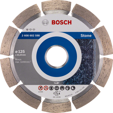 Disco de corte de diamante Bosch Standard for Stone 125 mm.