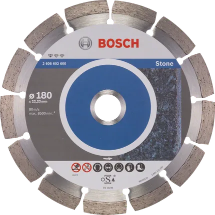 Disco de corte de diamante Bosch Standard for Stone 180 mm.