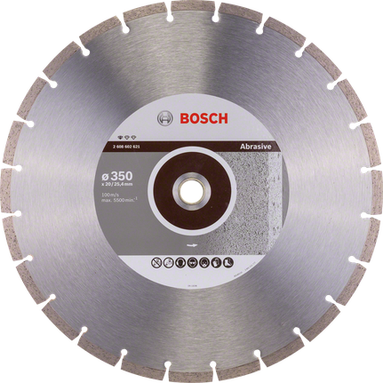 Disco de corte de diamante abrasivo Bosch Standard de 350 mm.