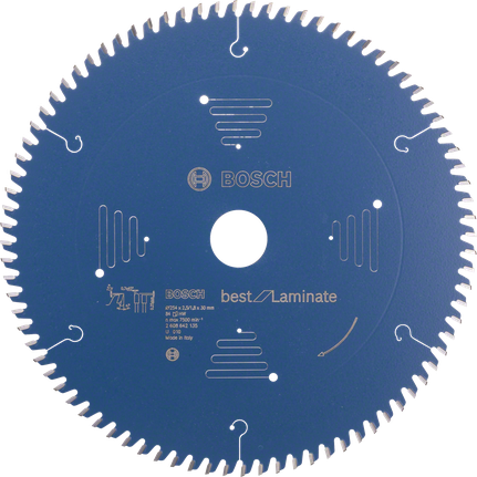 Hoja de sierra circular Bosch Best for Laminate de 254 mm.