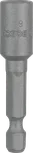 Llave de tuercas Bosch de 50 mm con vástago hexagonal de 1/4 de pulgada.