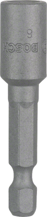 Llave de tuercas Bosch de 50 mm con vástago hexagonal de 1/4 de pulgada.