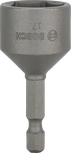 Llave de tuercas Bosch de 17 mm con vástago hexagonal de 1/4 de pulgada.