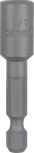 Atornillador de tuercas Bosch de vástago hexagonal de 1/4 de pulgada, 50 mm de longitud.