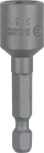 Atornillador de tuercas Bosch de 3/8 de pulgada con vástago hexagonal de 1/4 de pulgada.