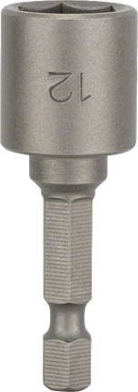 Llave de tuercas Bosch de 12 mm con vástago hexagonal de 1/4 de pulgada.