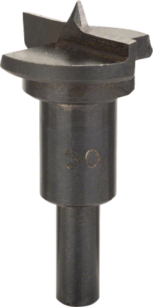 Broca de corte para bisagras en voladizo Bosch de 30 mm para madera.