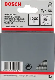 Grapa de corona estrecha Bosch de 16 mm, tipo 55.