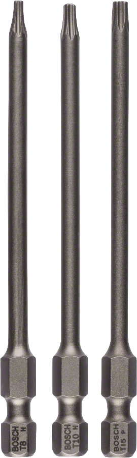 Juego de 3 puntas de destornillador extra duras Bosch T8 T10 T15.