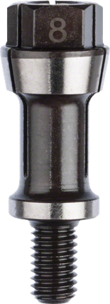 Pinza Bosch con tuerca de bloqueo de 8 mm de diámetro.