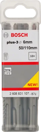 Brocas para taladro percutor Bosch SDS plus-3 de 6 mm.