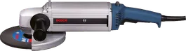 Amoladora angular Bosch con empuñadura lateral.