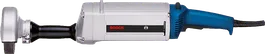 Amoladora angular grande Bosch con empuñadura lateral.