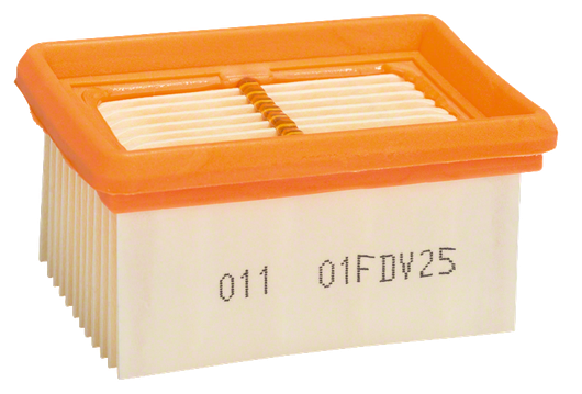 Filtro de polvo plisado rectangular Bosch para aspiradoras.