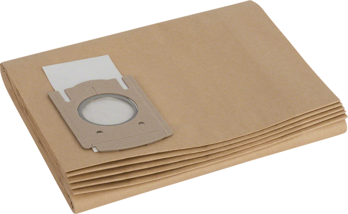 Bolsa de filtro de papel Bosch para extracción de polvo.