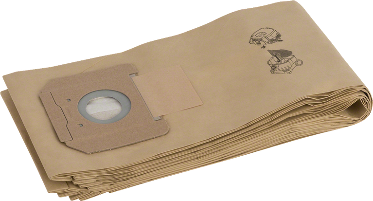 Bolsa de filtro de papel Bosch para extracción de polvo.