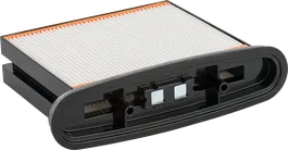 Filtro de fuelle de poliéster Bosch de 4300 cm² para aspiración de polvo.