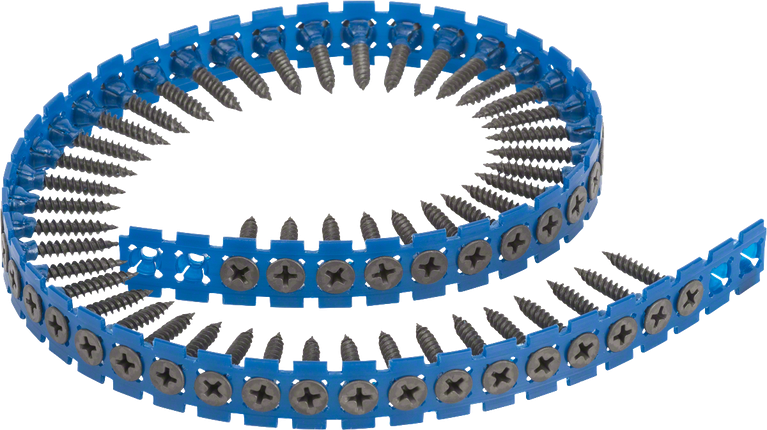 Tira de tornillos para paneles de yeso en tiras de Bosch para destornilladores.