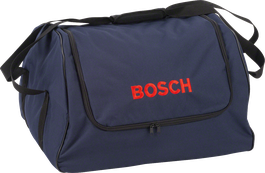 Bolsa de transporte de nailon Bosch con compartimento principal con cremallera.