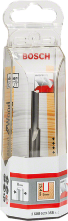 Broca recta para madera Bosch de 8 mm y 25,4 mm.