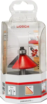 Broca biseladora Bosch Expert for Wood de 8 mm y 45°.