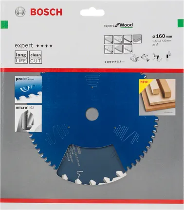 Hoja de sierra circular Bosch Expert for Wood 160 mm.