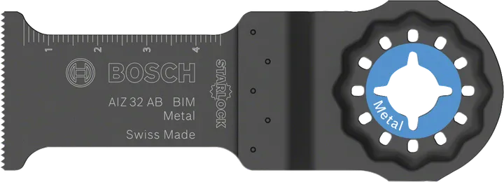 Hoja multiherramienta Bosch Starlock AIZ 32 AB BIM para metal.