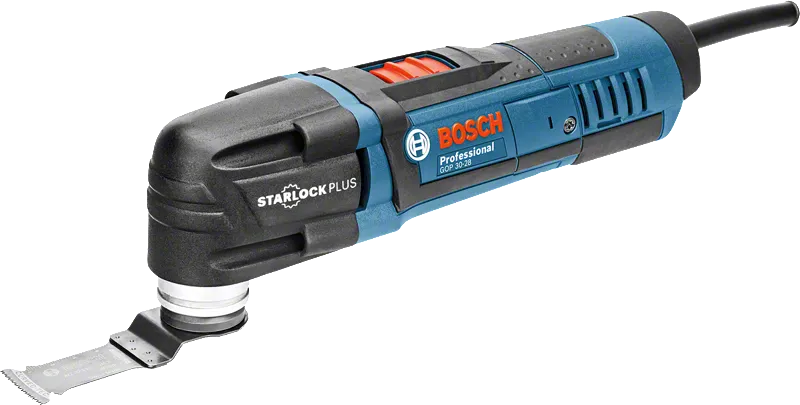 Multiherramienta Bosch GOP 30-28 con hoja Starlock Plus.